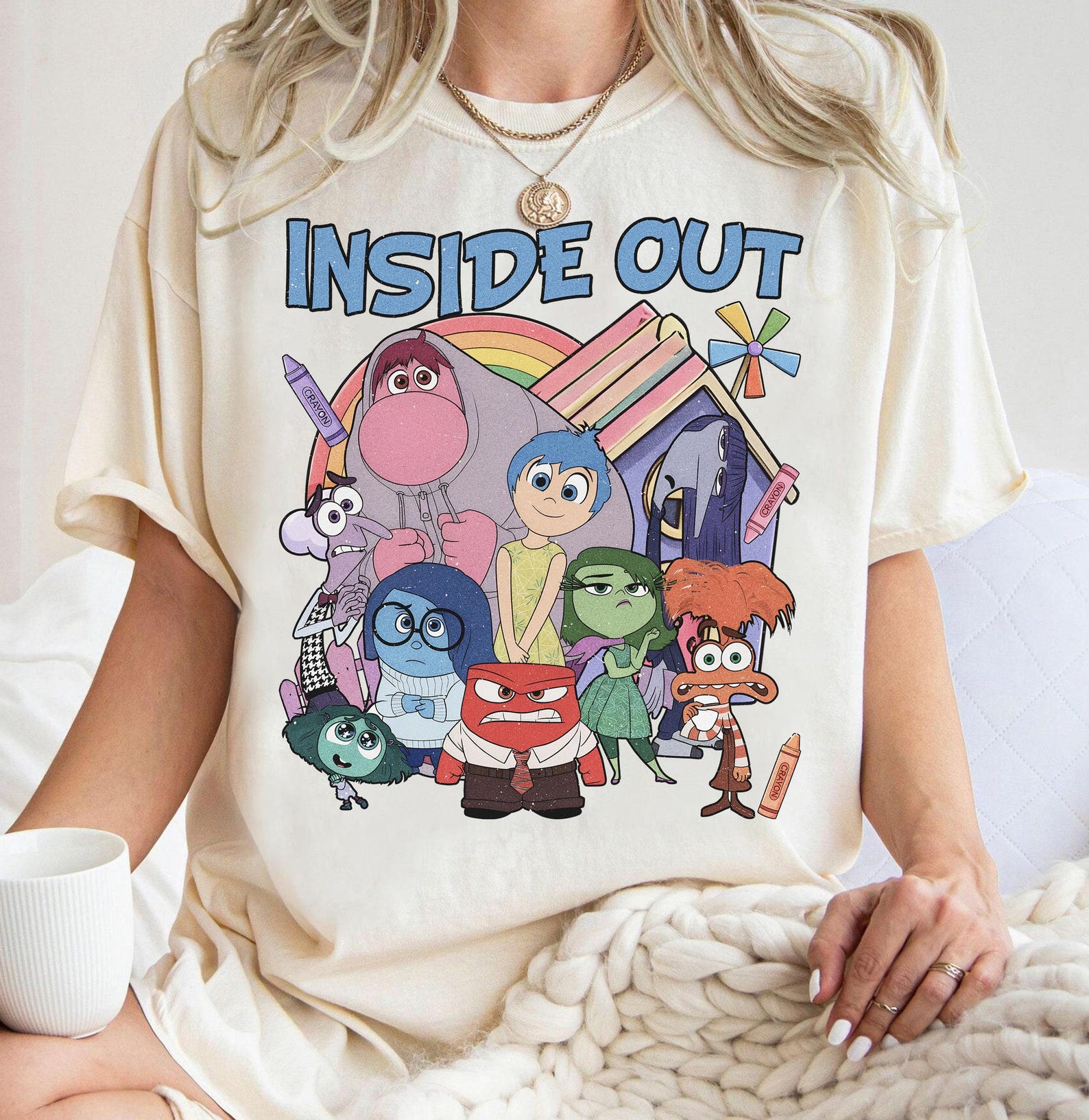 Disney Inside Out Shirt, Pixar Emotions Characters Tee, Family Vacation Gift S