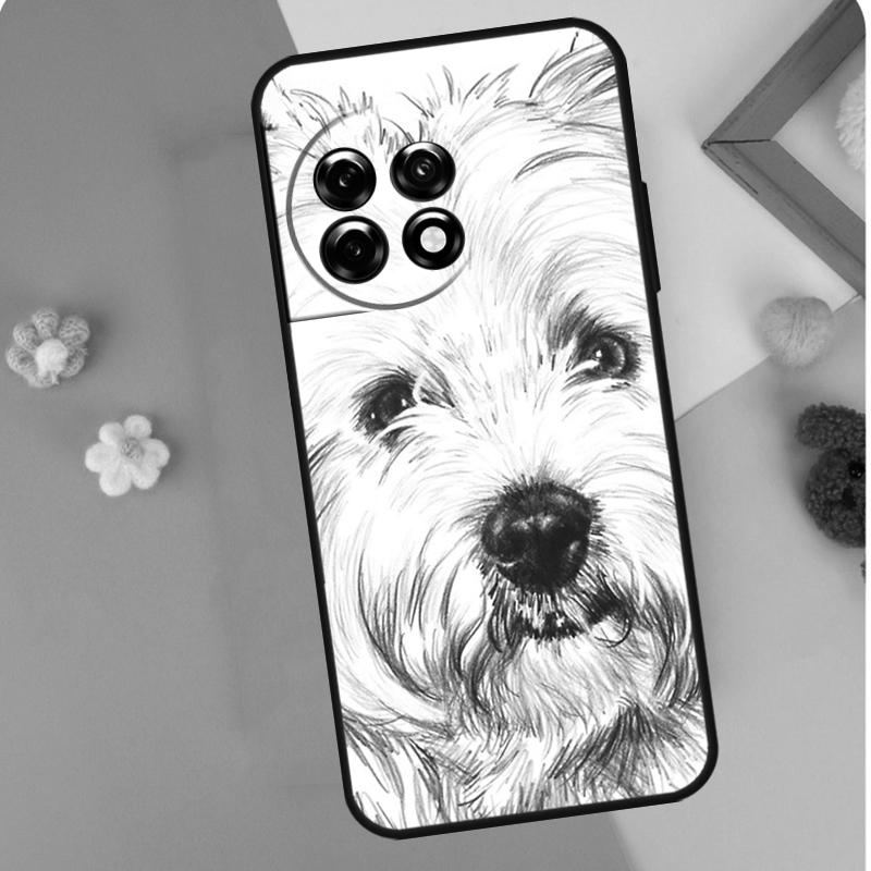 

Cartoon Westie Dog Case For OnePlus 13T 10T 8T 10R 12R 13R 15R 11 12 13 15 Nord CE 5 2 3 4 Lite N20 N30 Cover OnePlus 11