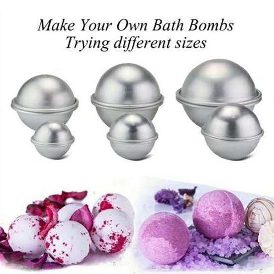 2Pcs Cake Shape Mold Ball Reusable Aluminum Alloy DIY Baking Tool Accessories