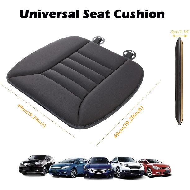 Big Ant Car Seat Cushion Pad Memory Foam Seat Cushion,Pain Relief Cushion Comfort Seat Protector For Car Office Home Use,Black 1PC