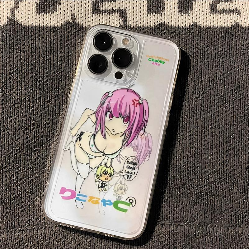 

Japan Cute Anime Girl Phone Case For iPhone 17 Air Promax 11 12 13 14 16 Pro 14 16 15 Plus Silicone Phone Cover Y2k Sweet Girls iPhone 12