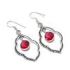Pink Rubillite Gemstone Handmade 925 Sterling Silver Jewelry Earring 2.17" KJ-785