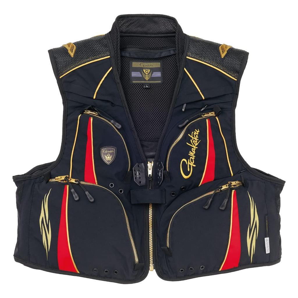 Gamakatsu Gore Tex Infinium Windstopper Short Mesh Fishing Vest GM2324 Size L Windproof Water Repellent Quick Dry