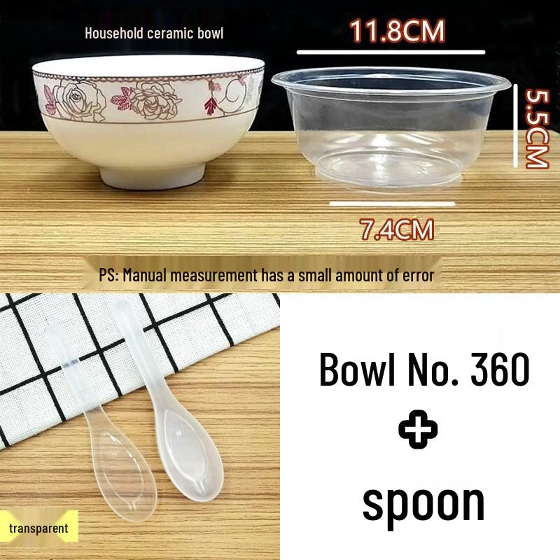 ZISIZ Disposable Plastic Tableware Set