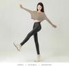 2024 High-End Women's Fleece-Lined Leather Leggings - High Waist, Skinny Fit