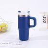 Simple 14oz Stainless Steel Vacuum Insulated Car Cup with Handle - Portable Outdoor Ice Buster