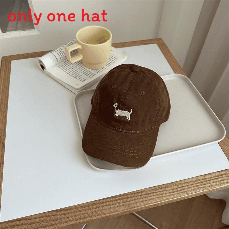 Baby Dachshund Embroidered Baseball Cap For Kids Spring Sun Protection Sunshade