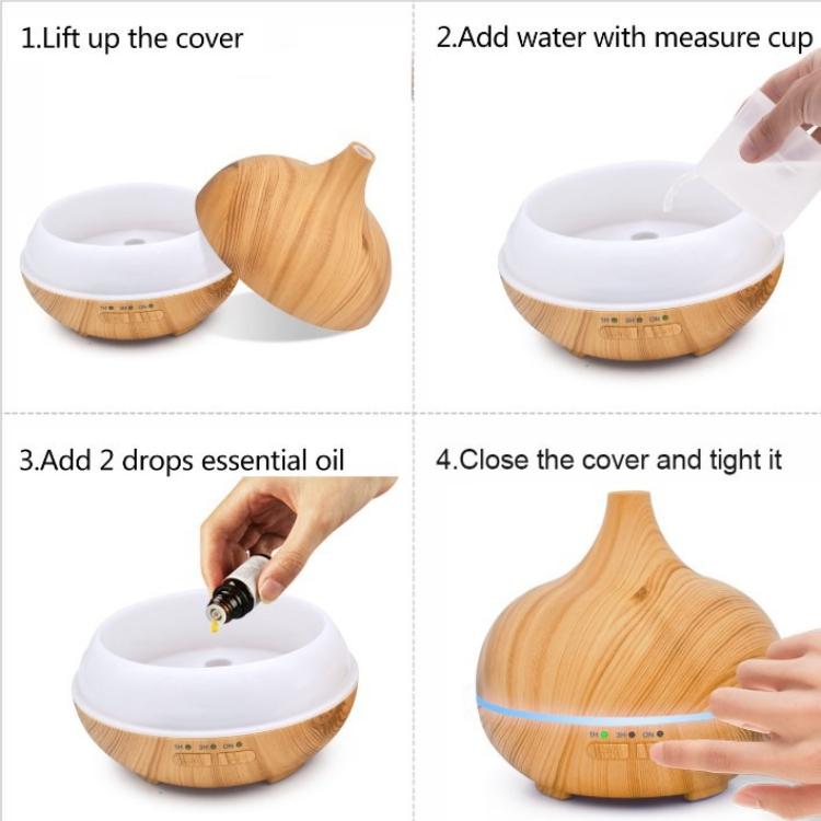 Household Diffuser, Large Capacity, Aromatherapy Diffuser with Remote Control, Suitable for Hotels, Spas, Yoga Rooms - Humidifier with 7-color LED