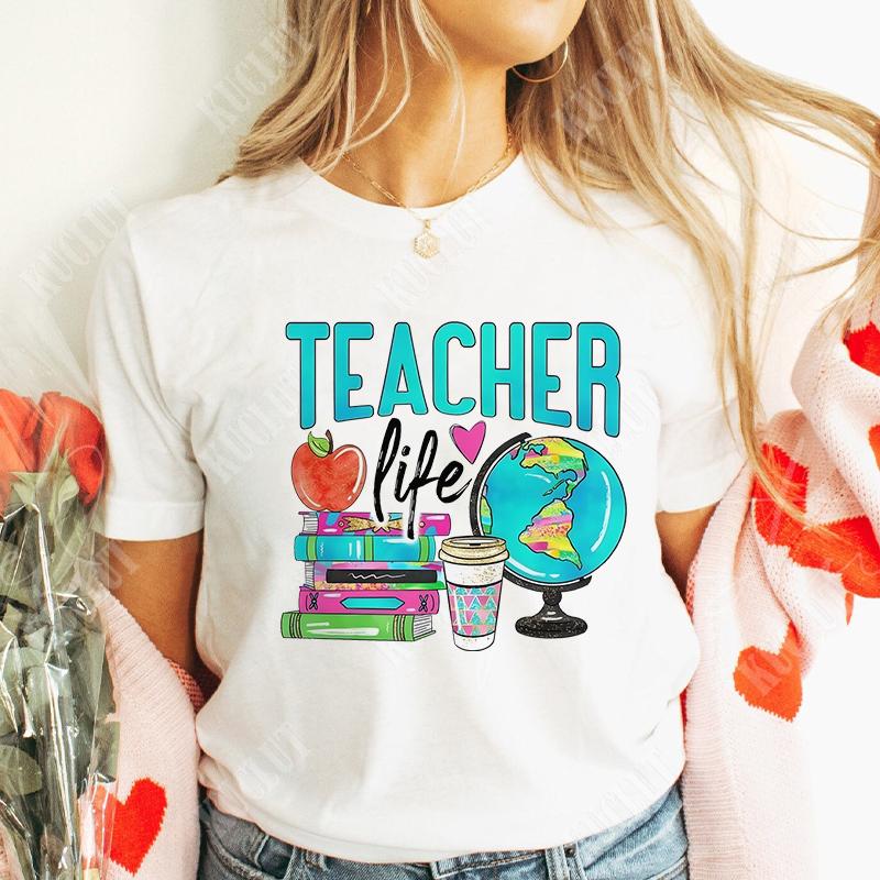 Teacher Shirts Gift Summer Fashion Tshirts Short Sleeve Tees School Graphic Tee Tops Teachers Tshirts Clothing Teachers Gifts