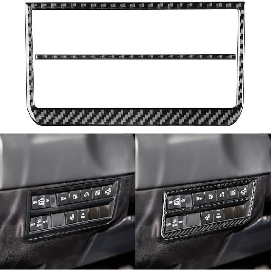 NVCNX Real Premium Carbon Fiber for Toyota Tundra -2026 / Sequoia -2026 2024 2025 Car Center Console Drive Mode Knob Cover Interior Trim Accessories
