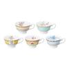 NARUMI Cup Saucer Set Floral Boutique 210cc Floral 5 Pattern Set Stylish Gorgeous Wedding Gift Present Microwave Warmable Made In Japan Gift Box