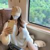 Women's Soft Off-the-Shoulder Mohair Sweater - Cozy Autumn/Winter Knit Top