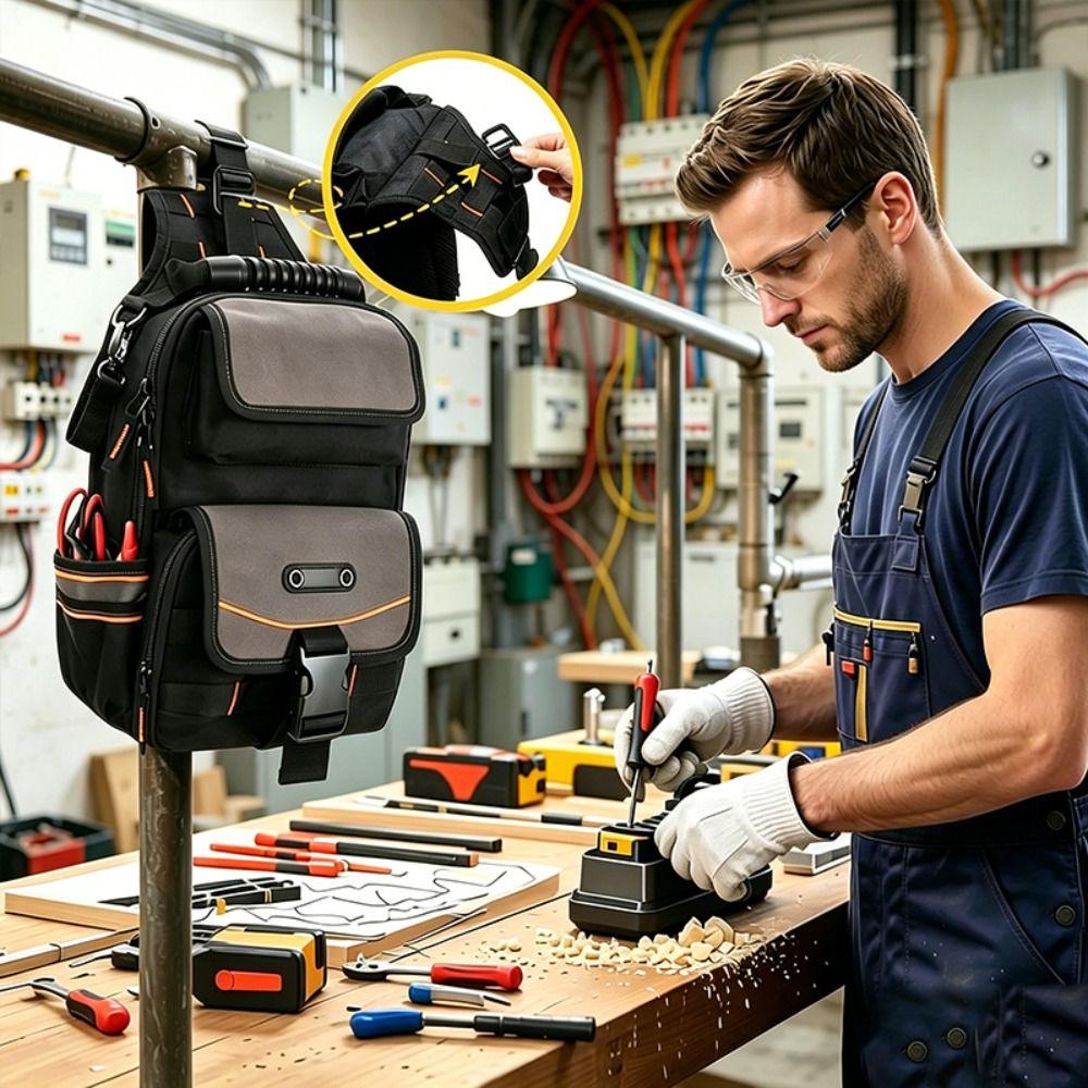 Heavy Duty Tool Bag Waterproof Mini Carry Tool Bag Tool Pouch For Technician Mechanics Electrician
