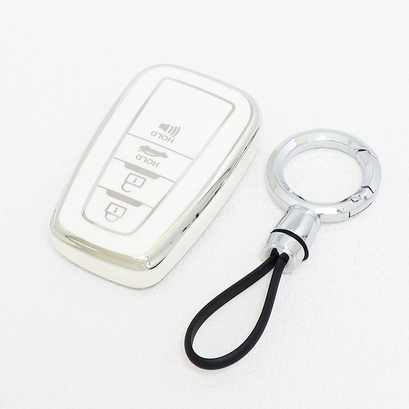 For Toyota Highlander CHR C-HR Prius Prado Land Cruiser Corolla Camry RAV4 Tpu Car Key Case Keyless Cover Shell Fob Accessories