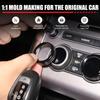 4PCS Black AC Volume Knob Cover For Land Rover range rover sport 2014-17