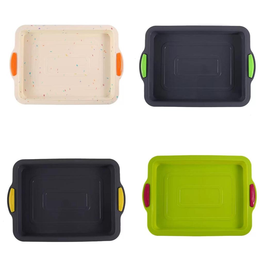 Silicone Baking Pan Rectangular Cake Mold With Easy Release For Home Baking And Swiss Roll Making
