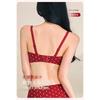 Polka Dot Wireless Push Up Seamless Shaping Gathered Women Underwear Bra