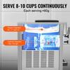 VEVOR Commercial Ice Cream Machine, 21 QT/H Yield, 1800W 3-Flavor Countertop Soft Serve Ice Cream Maker, 2 X 4L Hopper 2 X 1.8L Cylinder