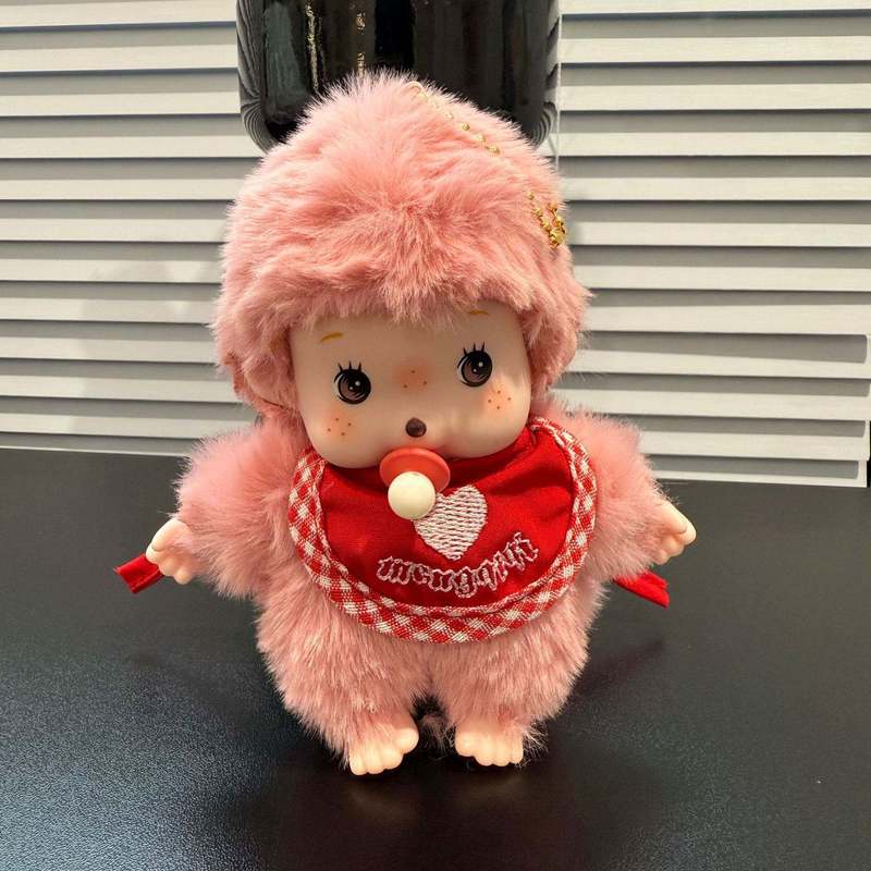 15cm Süße Monchhichi Serie Trendiges Spielzeug Schmuck Rucksackanhänger Schnuller Baby Schlüsselanhänger Überraschung Spaß Geschenke