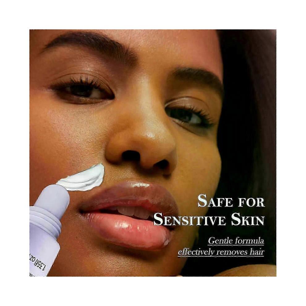 (3PCS)Facial Hair Removal Cream + Calming Serum, Hair Removal Epilator Cream for Sensitive Skin, Soothing Gentle Formula, Long-Lasting Results