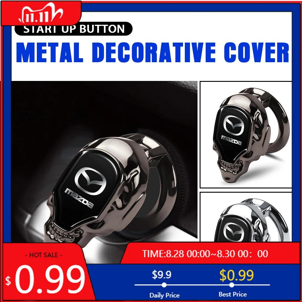 2025 Hot Car Engine One-button Start Button Protective Cover Decorative Accessorie For Mazda 3 2 6 Axela CX5 CX3 CX4 Atenza Demi