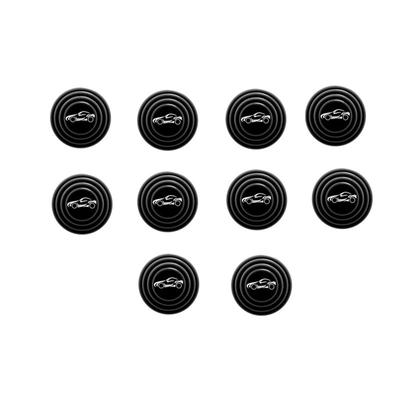 10 Pcs/set Car Shock Absorber Gasket Sound Insulation Anti-collision Strip Patch Silicone Shock