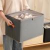 Multifunctional Grid Storage Shoe Box Cross-Border Foldable Fabric With Cover Dustproof And Washable Sundries Storage Box