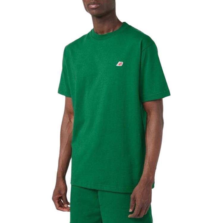 New Balance Made In USA Serie T-Shirts Unisex Grün Rundhals Mäßig Gerader Schnitt MT21543ECS