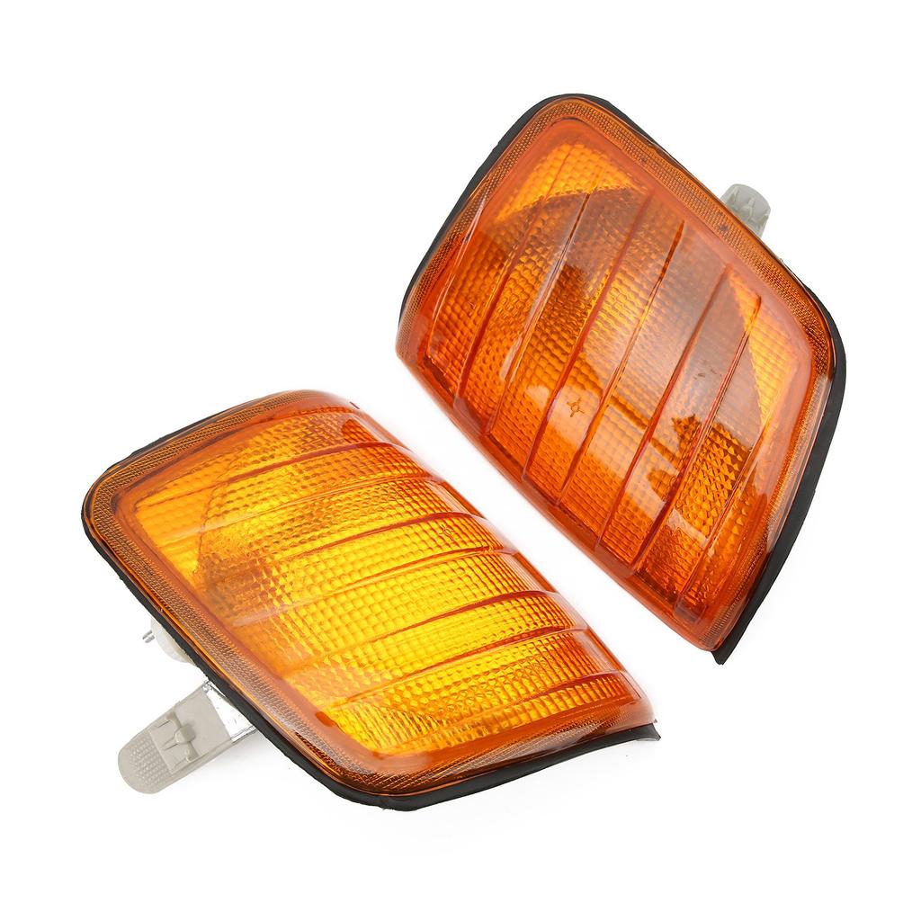 2pcs Amber Corner Parking Light Housing 183290012B Replacement for MercedesBenz Eclass W124 19851995