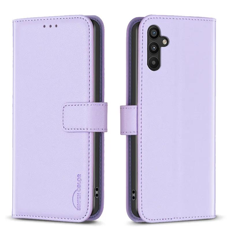 Etui portfelowe typu flip na Samsunga Galaxy A34 Klasyczne Etui skórzane na telefon Dla A34 5G A 34 SM-A346B A346E Etui z przegródką na karty Tylna okładka