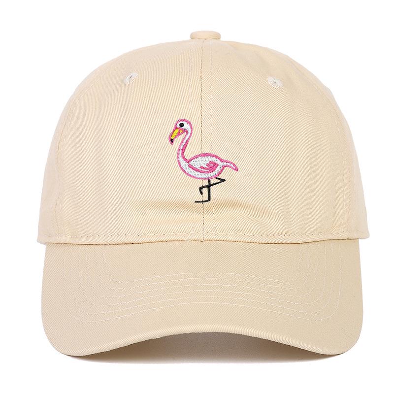 Embroidered Flamingo Soft Baseball Cap for Men & Women - Sun Protection Dad Hat