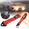1pc High-Strength Nylon Tow Strap and 1pc Wrist Strap for Car Key's JDM RACING Front and Rear Bumper Trailer Towing Strap Decor