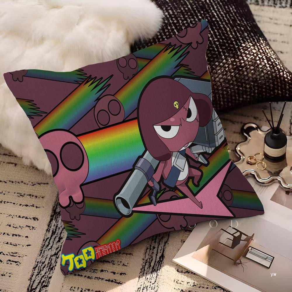 Keroro Frog Cool Gunsou Sergeant Personalized Pillow Dust Cover Bedroom Kids Party Decoration Pillowcase Birthday Children Gift