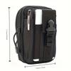 1Pc Unisex Tactical Waist Bag - Heavy-Duty Multi-Functional Belt Bag with Adjustable Strap, Secure Zipper Closure, Lightweight