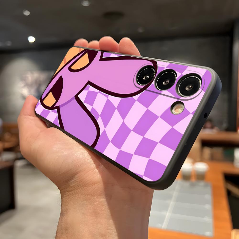 Niesamowite etui na telefon D-Digital C-Circus do Samsung A56 A36 A26 A16 A15 A25 A35 A55 A14 A34 A24 A54 Czarne Miękkie