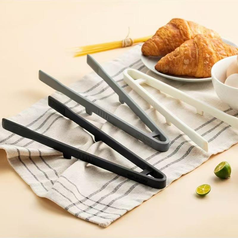 Silicone Food Tongs Home Kitchen Toast Bread BBQ Salad Non-slip Cooking Tongs Barbecue Clip Kitchen Tools Accessories 2025 New
