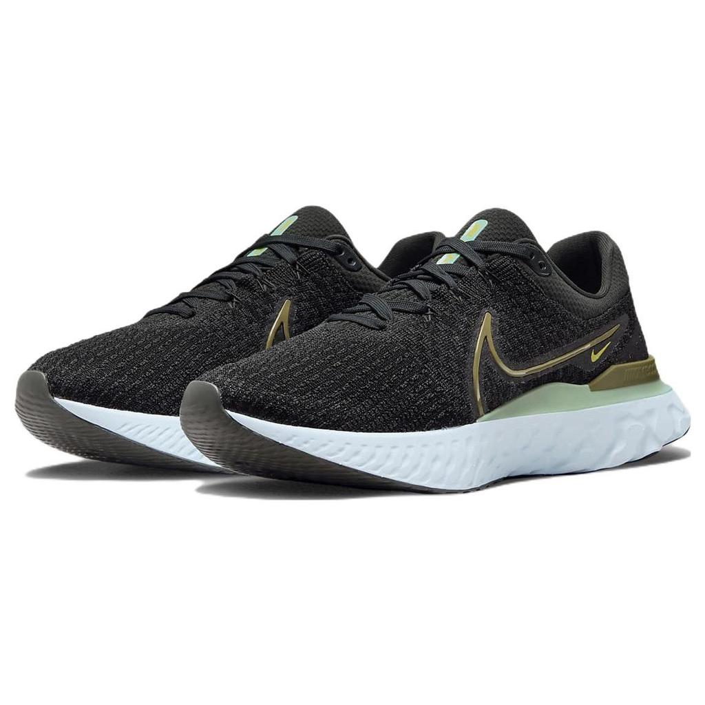 Nike React Infinity Run Flyknit 3 Night Forest Enamel Green Men Sneakers Black Glacier-Blue Pilgrim DH5392-300