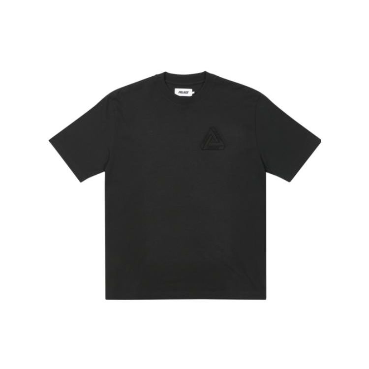 

Футболка Palace Tri-Ferg с тиснением, черные мужские топы P22ES171 S