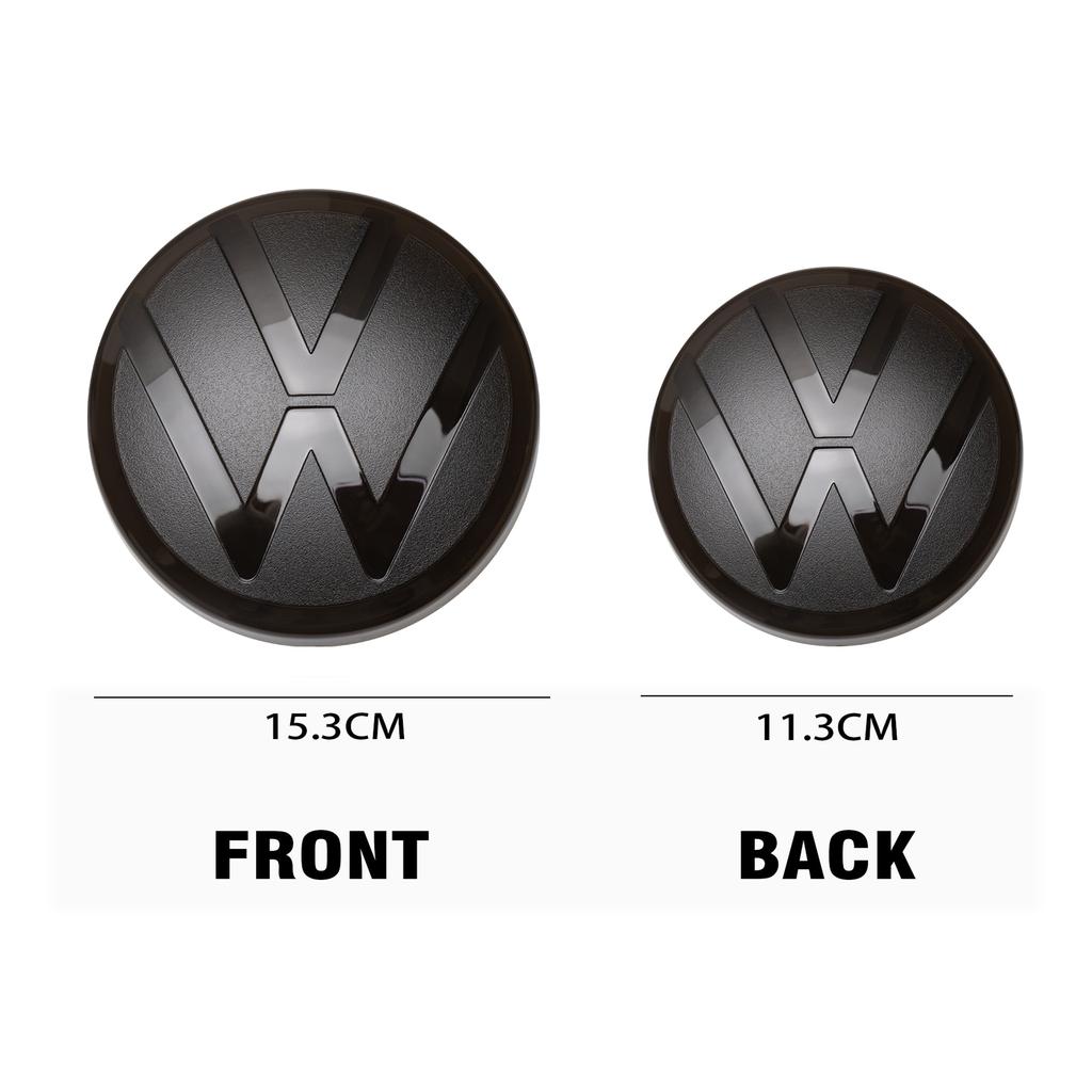 UDXKW1 Car Emblem Front Grille Hood Rear Trunk Badge Accessories For VW
