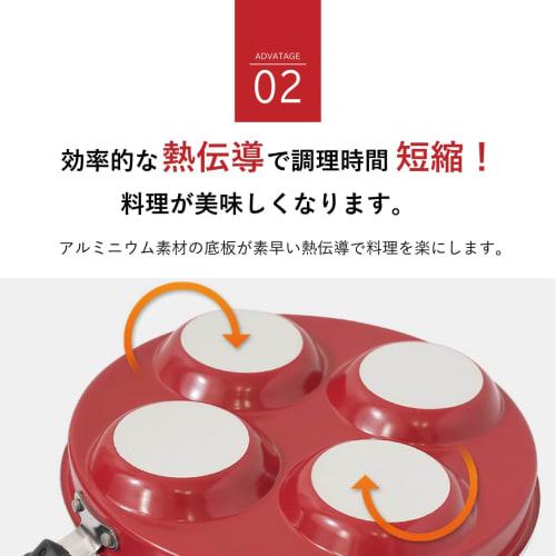 Queen Sense Fried Egg Frying Pan | Cooks four eggs at once, a time-saving companion for busy mornings