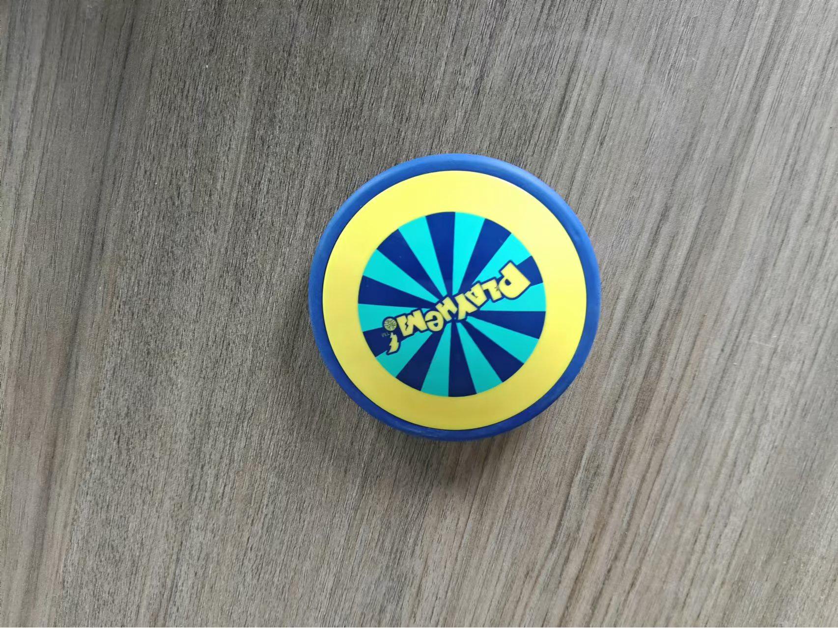 

Светящийся мягкий светящийся фрисби для детей - Мигающий игрушечный бумеранг для игр на открытом воздухе и студенческого спорта жёлтый/синий