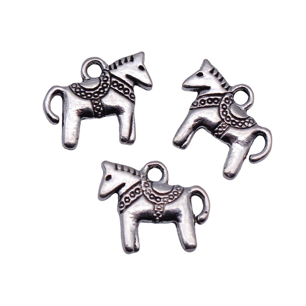 Antique Horse Pendants Metal Animal Charms For DIY Jewelry Handmade Craft Supplies