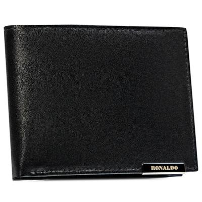 Men's Leather Wallet RM-02-BDF-BL-9977 Black