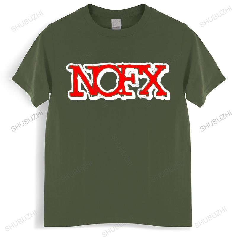 Tshirt Unisex cotton tops NOFX Rock Band Unisex's T-Shirt Size S - 3XL Hip Hop Black Unisex t shirt euro size