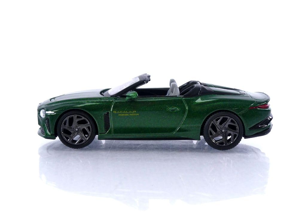 TrueScale Miniatures MINI GT Bentley Mulliner Bacalar Scarab Green Finished Product 1/64 (Left-Hand Drive)