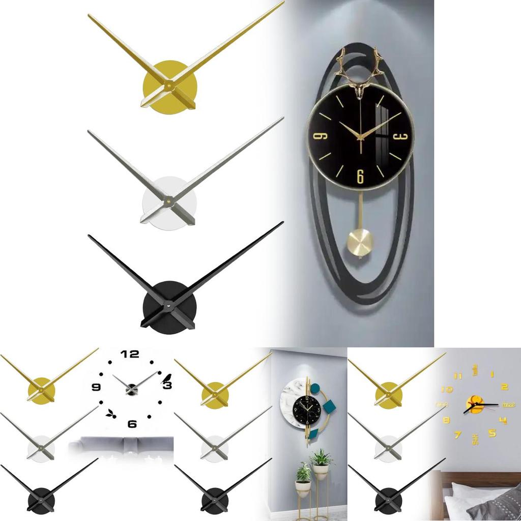 Modern Minimalist Diy Acrylic Wall Clock Kit With Quartz Movement For Home Decor