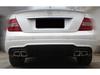 Mercedes-Benz C-Class W204 Modified C63 E63 Oval/Square Exhaust Tailpipe