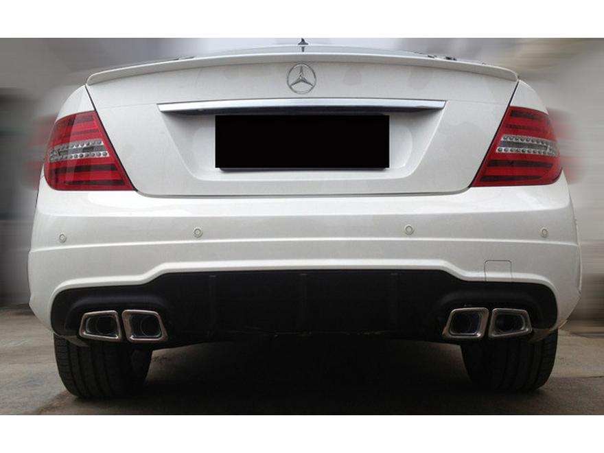 Mercedes-Benz C-Class W204 Modified C63 E63 Oval/Square Exhaust Tailpipe