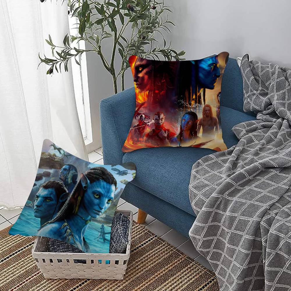 PC Scifi Movies AAvatar Vintage Pillow Cushion Cover Pillowcase Living Room Sofa Home Decor Customized