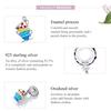 WOSTU 925 Sterling Silver Cute Magic Teacup Pendent Charms Beads for Women Fit Original DIY Bracelet Necklace Birthday Jewelry
